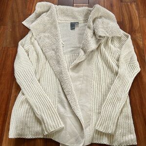 Cream colored cardigan size small